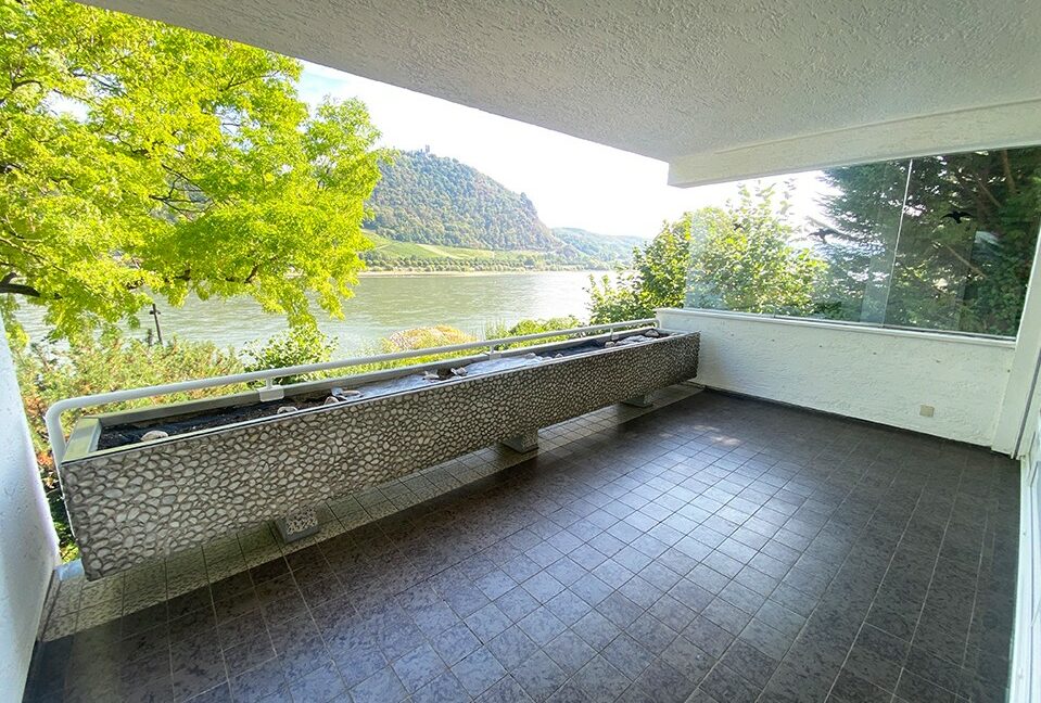 Balcony with a view of the Rhine