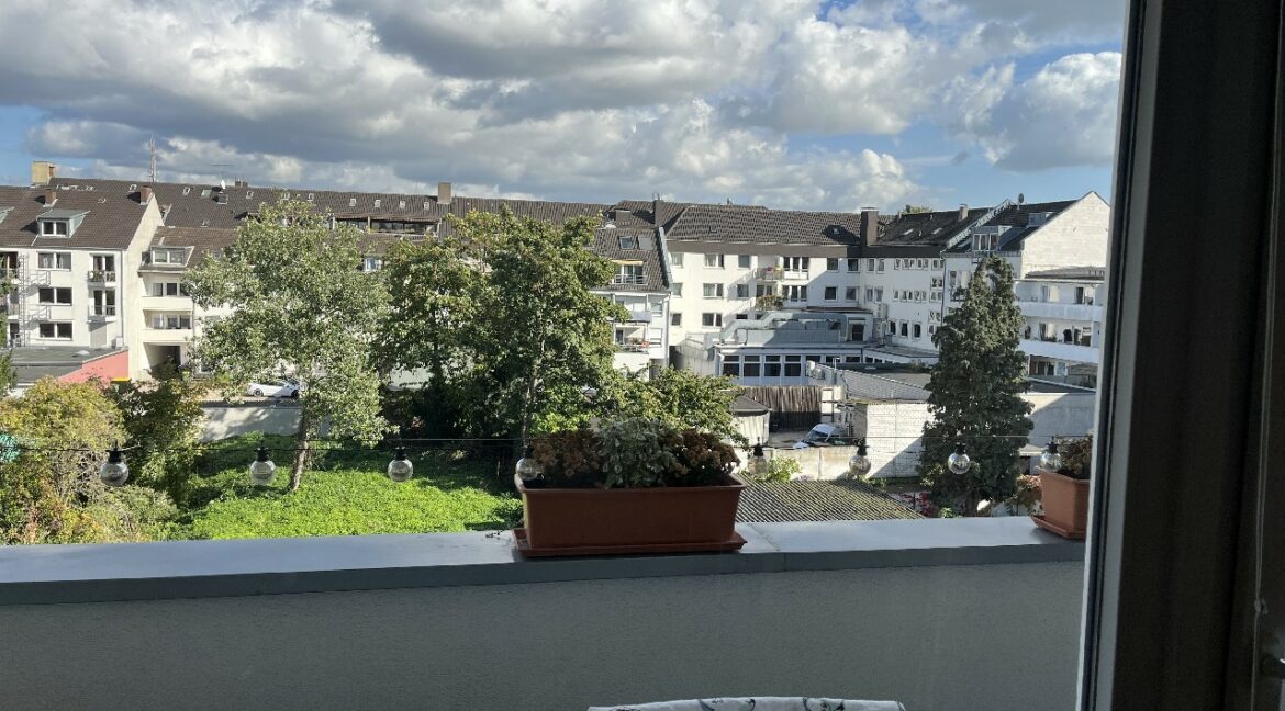 Blick vom Balkon