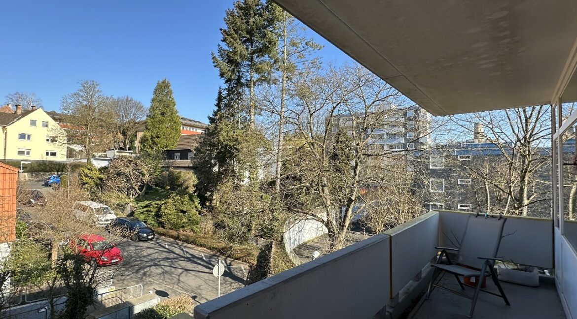 Balkon gartenseitig