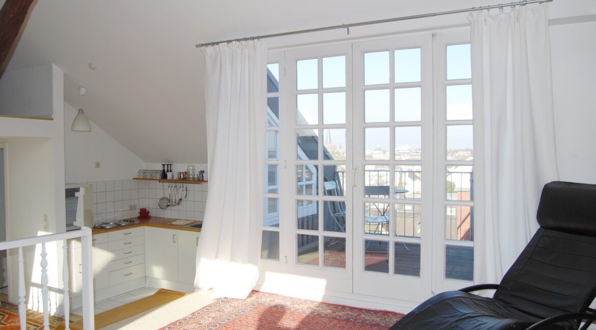 Wohnen Blick Dachterrasse