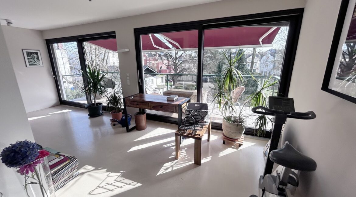 Blick zur mittleren Terrasse