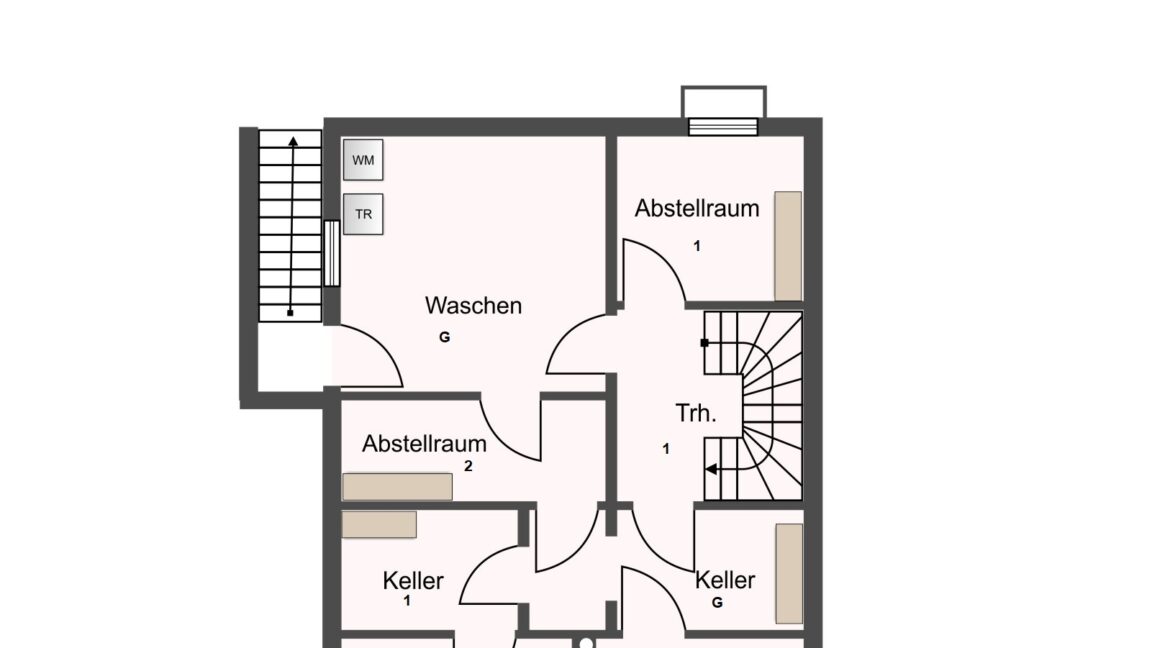 Kellergeschoss Wohnung 1 und 2