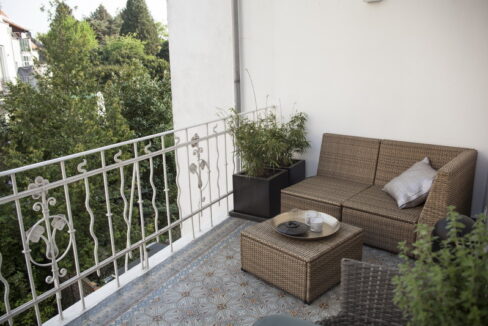 Balkon mit Sitzecke