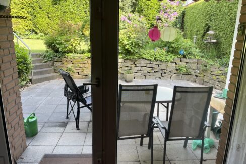 Blick auf die Terrasse